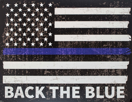 Back the Blue Thin Blue Line flag